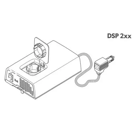 SinePower DSP 24 V - Convertor sinusoid 24 volți / 150 wați