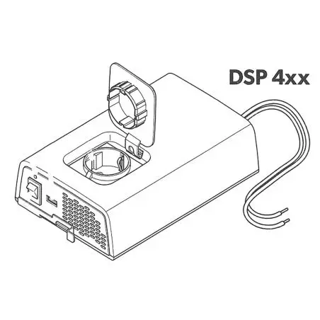 SinePower DSP 24 V - Convertor sinusoid 24 volți / 350 wați