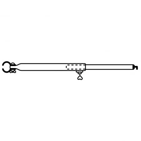 Strešný hák - 25 mm hliník, 160-260 cm