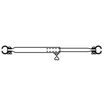 Strešná nosná tyč - 25 mm oceľ, 160-260 cm