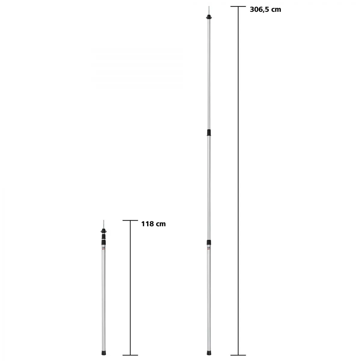 Teleskopická tyč - 95 - 300 cm