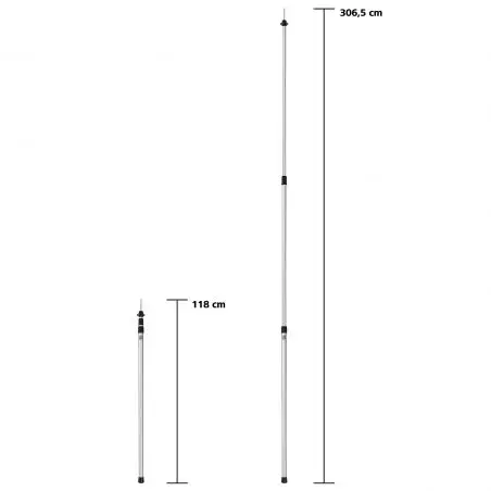 Teleskopická tyč - 95 - 300 cm