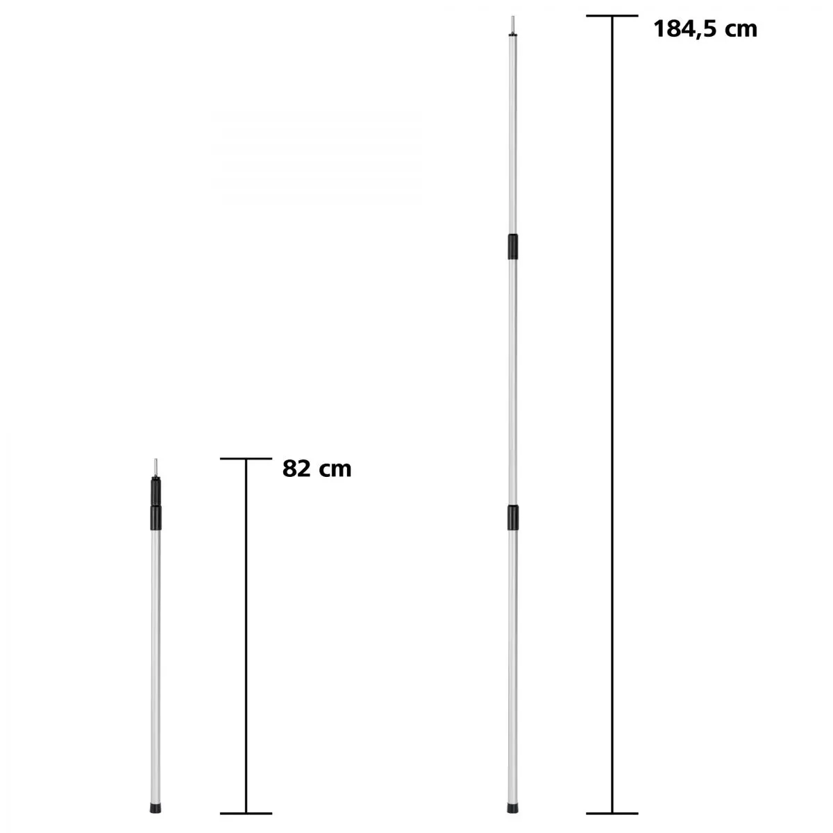 Teleskopická tyč - 80 - 180 cm, sada 2 ks