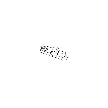 Mâner cârlig - aluminiu orizontal, pachet 5 buc