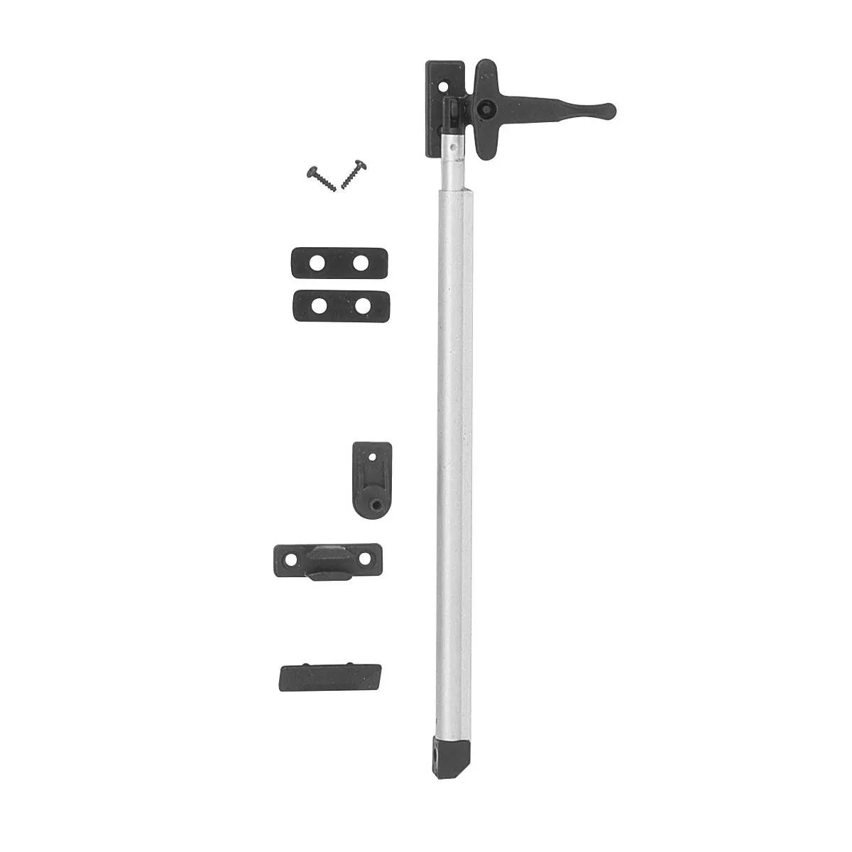 Automatický držiak okna so zámkom - 280 mm, pravý
