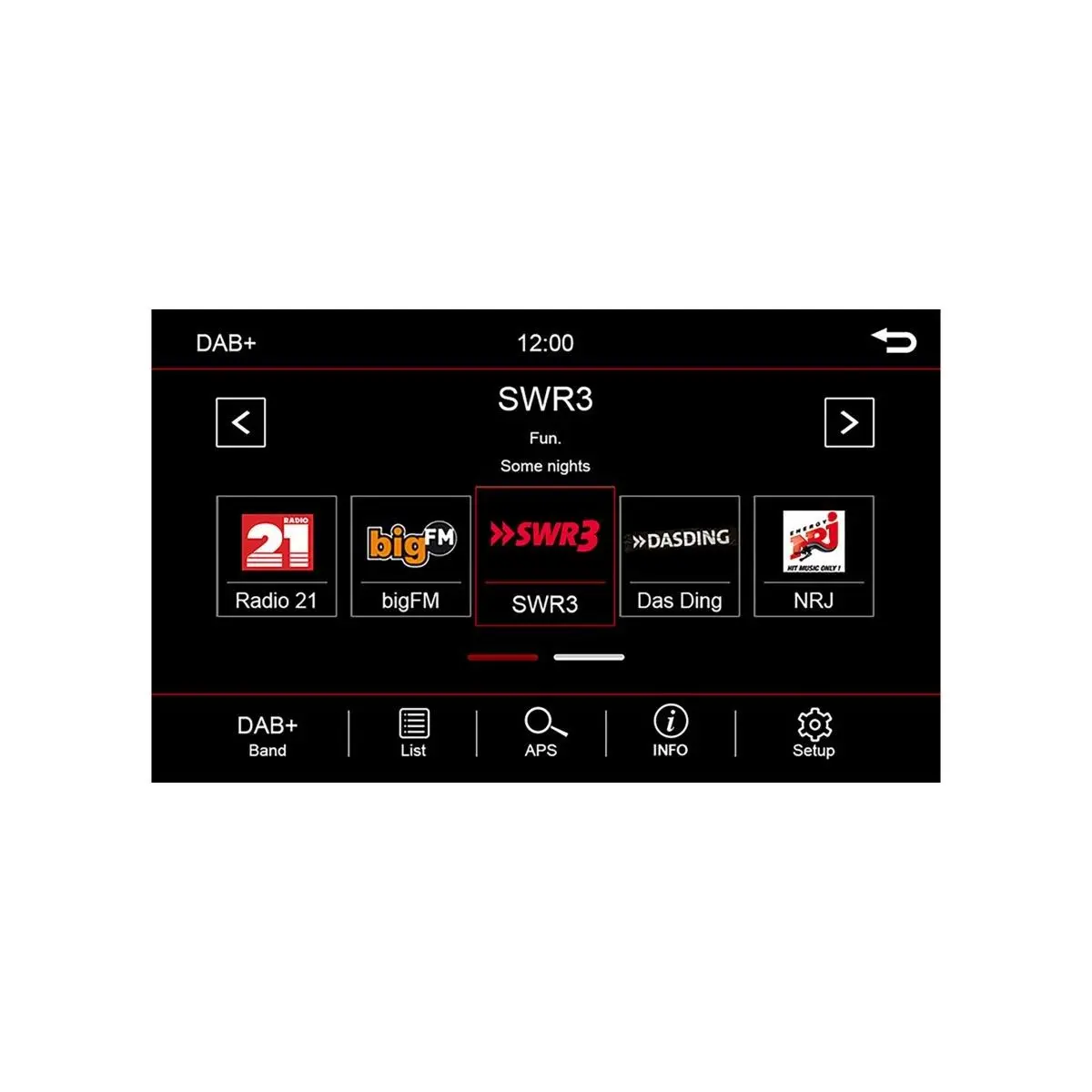 Navigációs rendszer ESX Vision VNC1045 DBJ DAB+-szal
