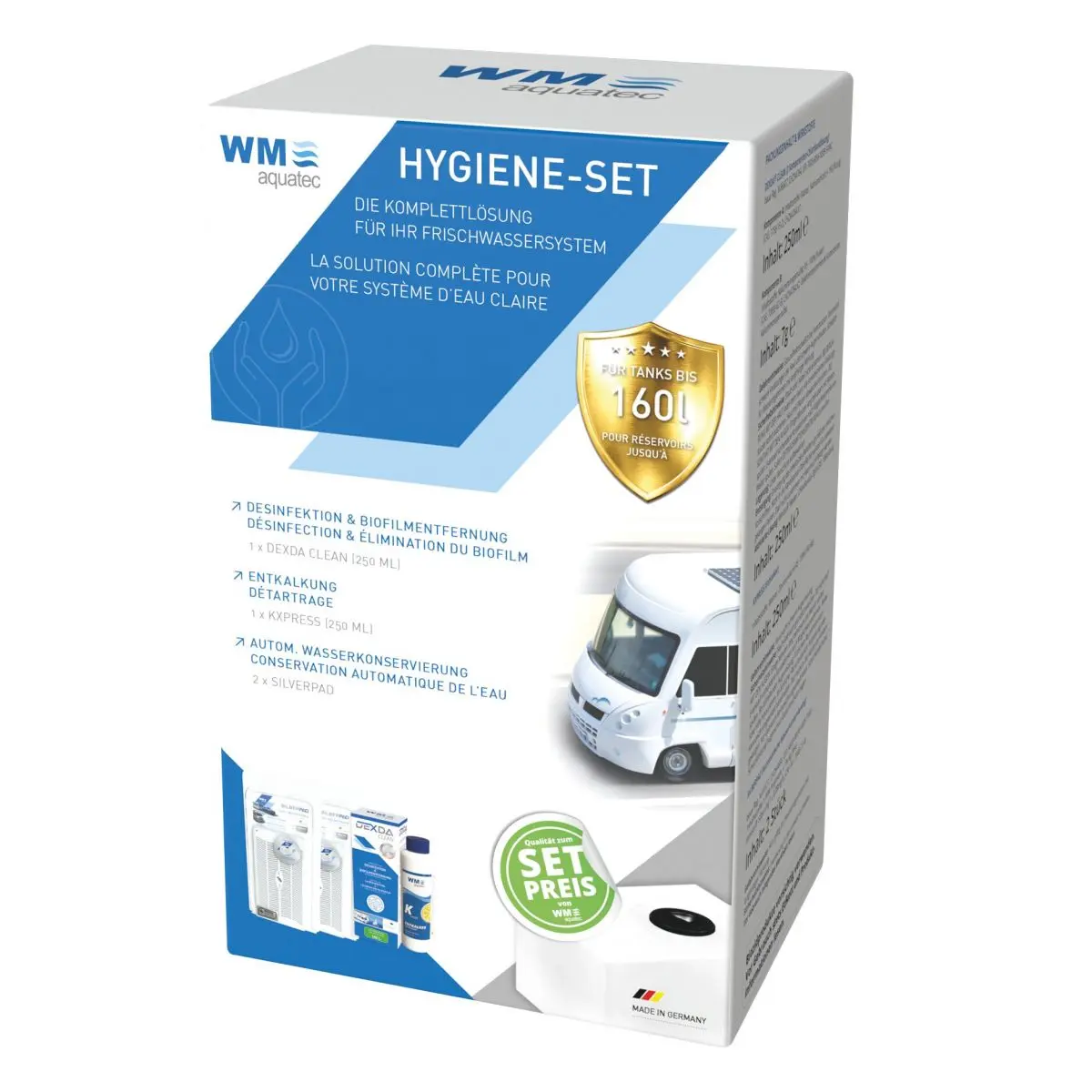 Hygiene-Set fr Tanks - Tankinhalt 160 Liter