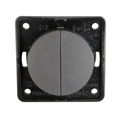 Comutator serial - antracit, pachet autoservire
