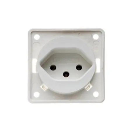 Socket Switzerland - alb mat, pachet autoservire