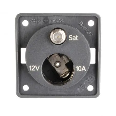 Priză 12V | SAT - antracit, pachet autoservire