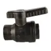 Supapă cu bilă - 1 inch, negru/roșu, pachet de autoservire