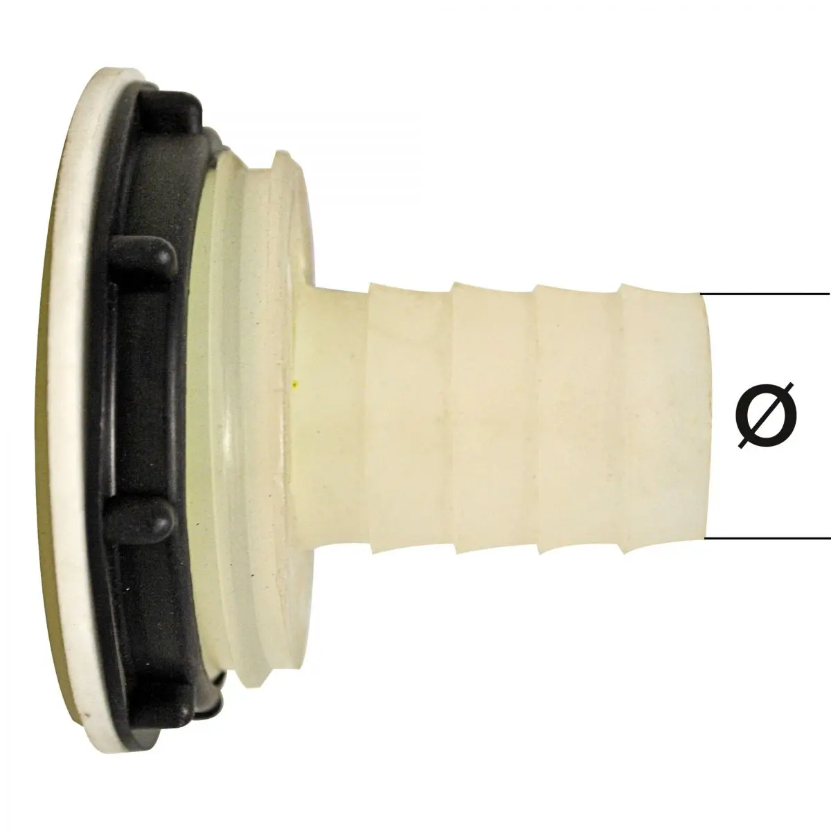 Tartálycsatlakozó - 40 mm ellenanyával, önkiszolgáló kijelzőn