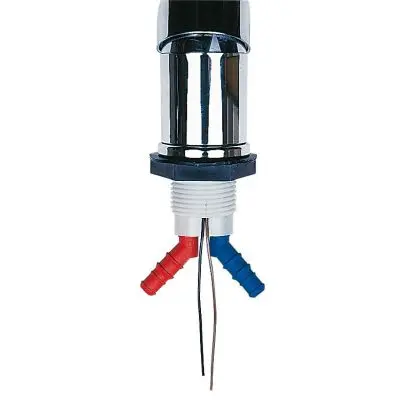 Átvezetés - piros O-gyűrűvel 6 x 2 a szerelvényekhez