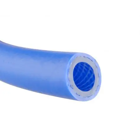 Furtun PVC pentru apa calda - albastru, 10 x 3 mm cu captuseala stofa