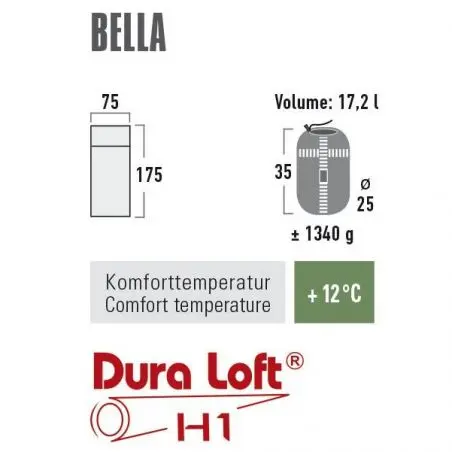 Detský spací vak Bella - 175 x 75 cm