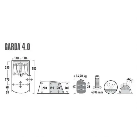 Alagút sátor Garda - 4.0