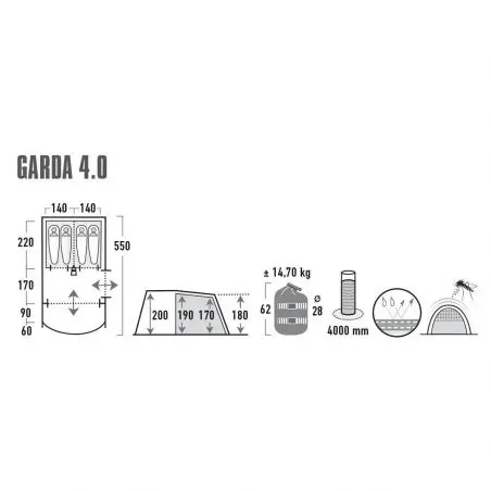 Tunelový stan Garda - 4.0