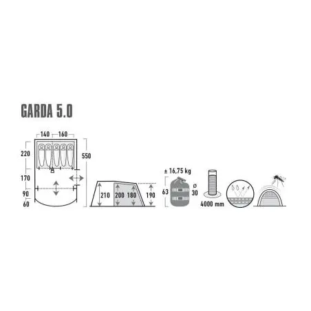 Alagút sátor Garda - 5.0