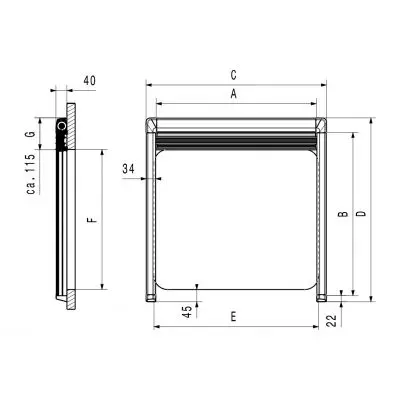 Rollosystem Dometic DB3H - 535 x 700 mm