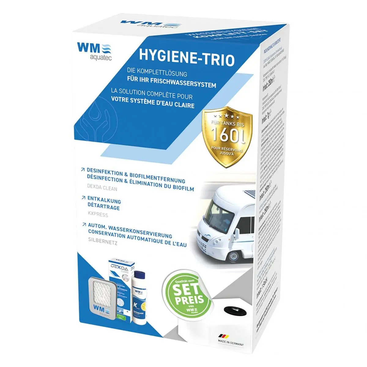 Hygiene trio - tartály kapacitása 160 liter
