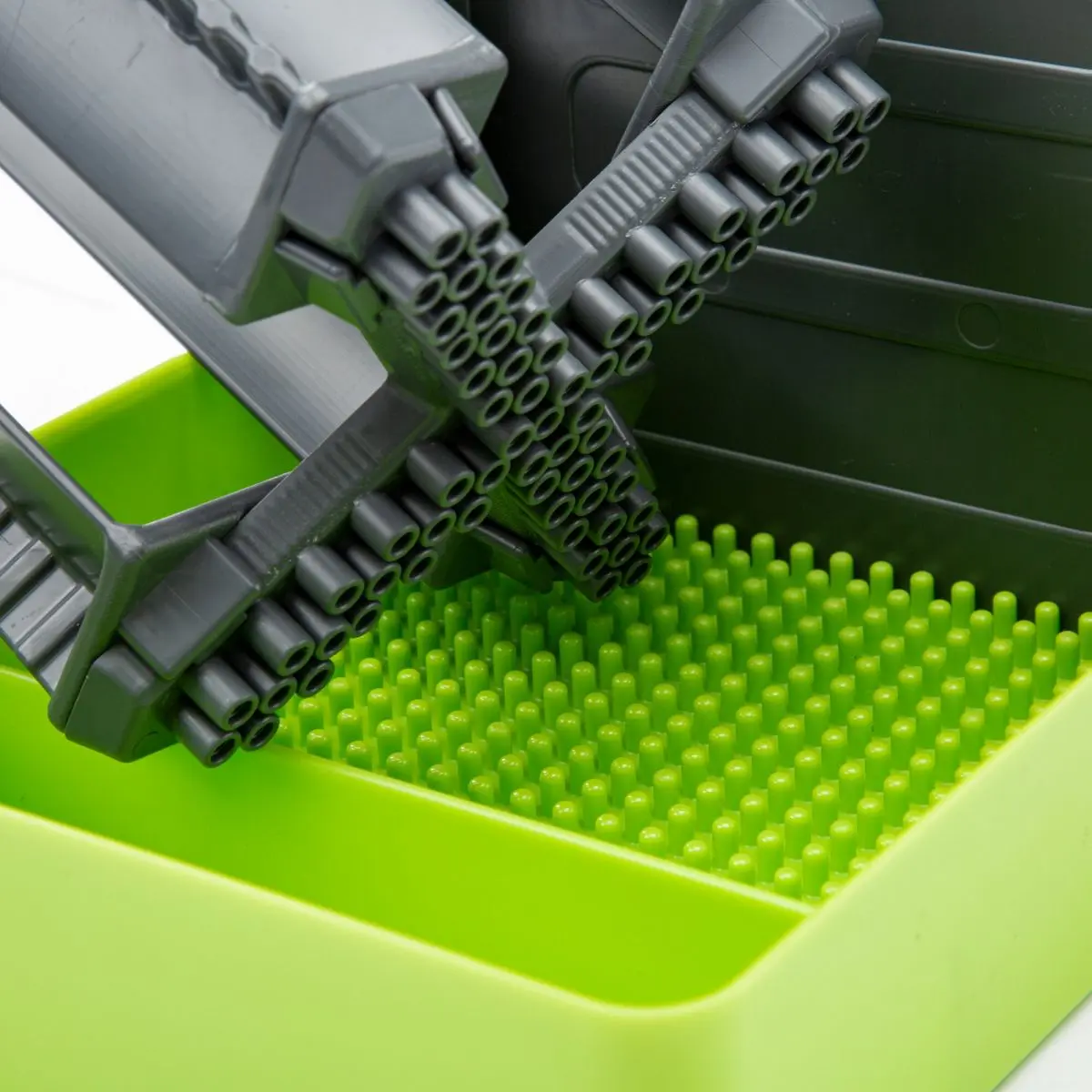 Suport sticle OELE Multi Tray - lime, gri închis