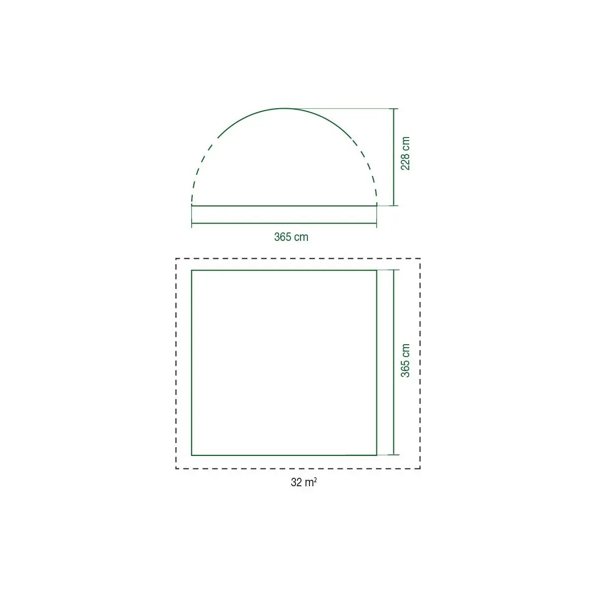 Pavilón Event Shelter Pro - 365 x 228 x 365 cm
