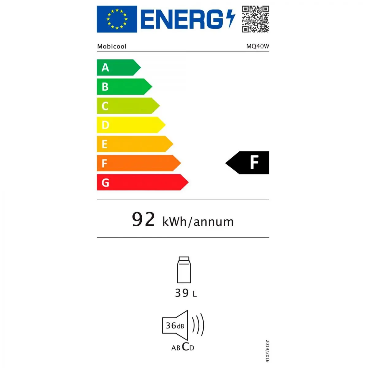 Mobicool MQ40W, 12/230 volt