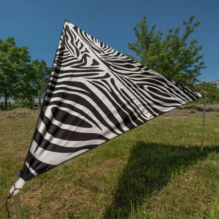 Pripojiteľná slnečná plachta TC-Zip-Canvas Singlezebra Print