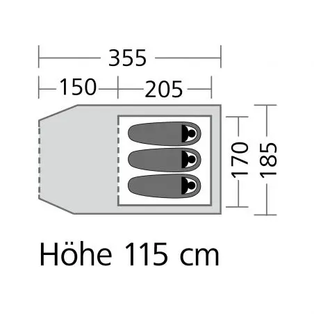 Cortes 3 kék - Aktív sátor