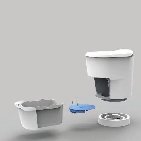 Clesana WC kerek talppal - C1 kerek talppal