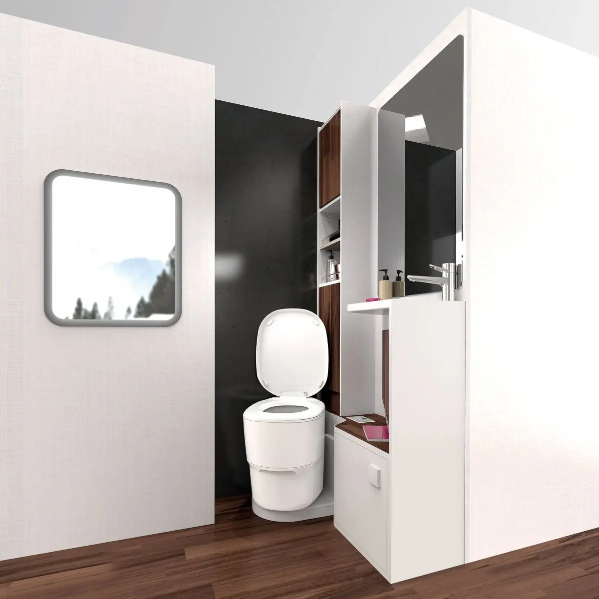 WC Clesana cu adaptor L - C1 cu adaptor L