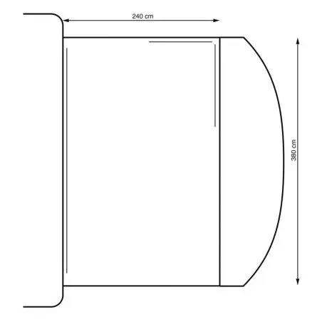 Obytný stan Atlantis Pro - 380 x 240 cm
