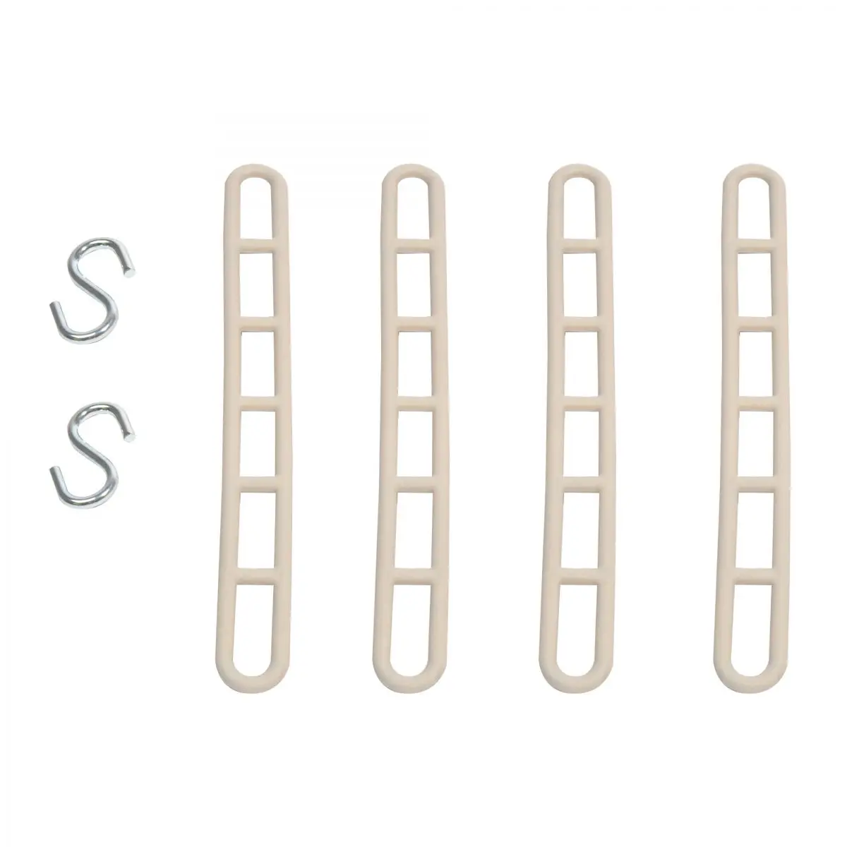 Bretele elastice, 20 cm, cu 2 carlige, 4 buc