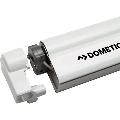Markíza Dometic PW 1500 s motorom, 6 x 2,75 m, biely kryt, sivá látka