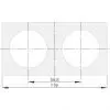 Rám - 2-násobný antracitový, balený SB