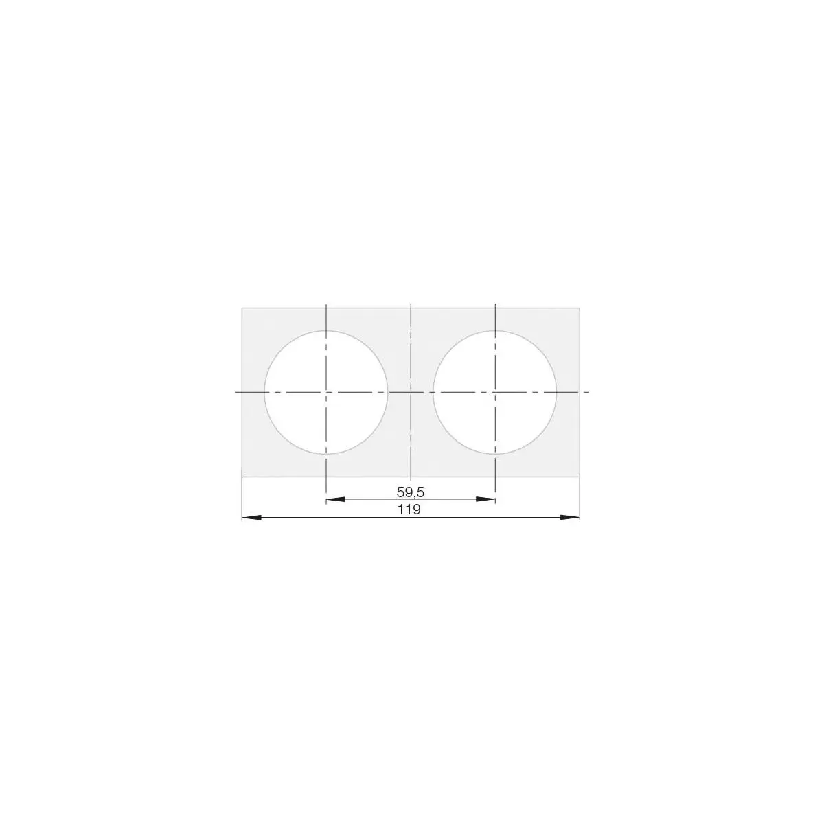 Cadru - 2x crom mat, pachet autoservire