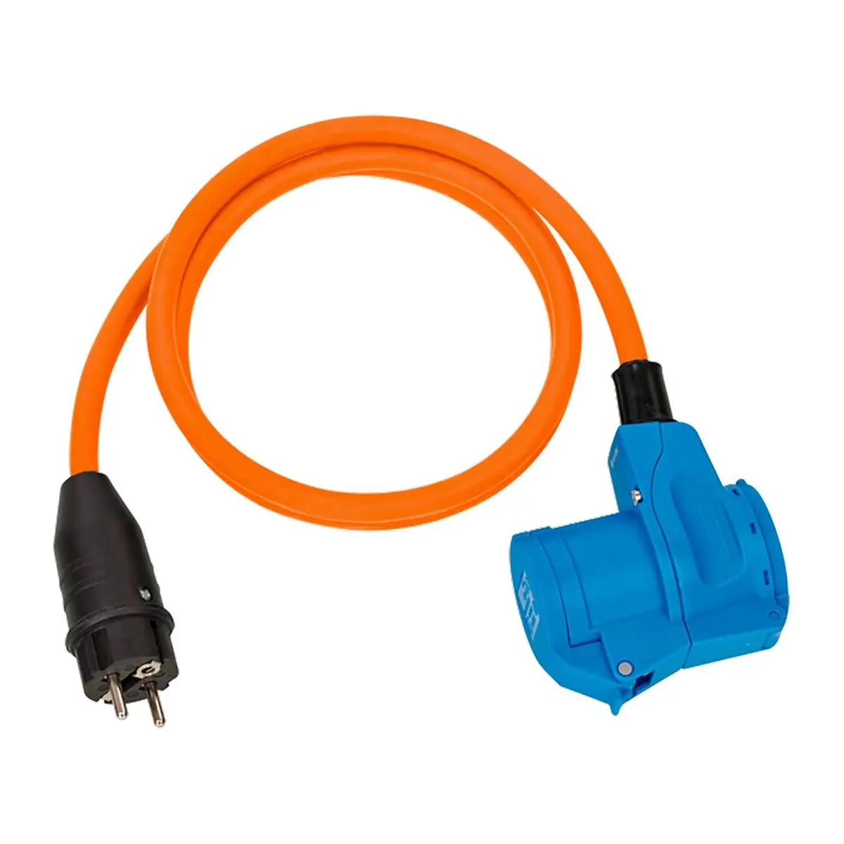 Cablu adaptor CEE camping 1.5m - IP44 1.5m portocaliu