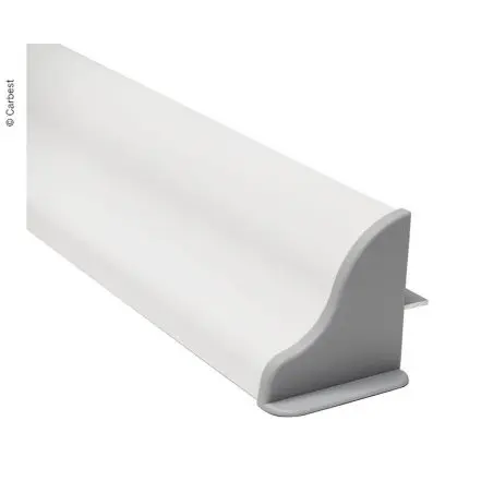 Sada hliníkových montážnych spojlerov pre solárne panely - šírka do 410 mm - biela
