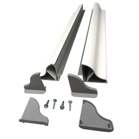 Solar-Panel Aluminium Montagespoiler Set - Breite bis 550 mm - Weiß