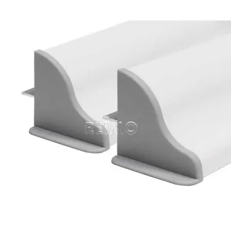 Solar-Panel Aluminium Montagespoiler Set - Breite bis 550 mm - Weiß