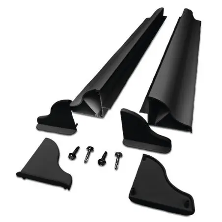 Solar-Panel Aluminium Montagespoiler Set - Breite bis 550 mm - Schwarz