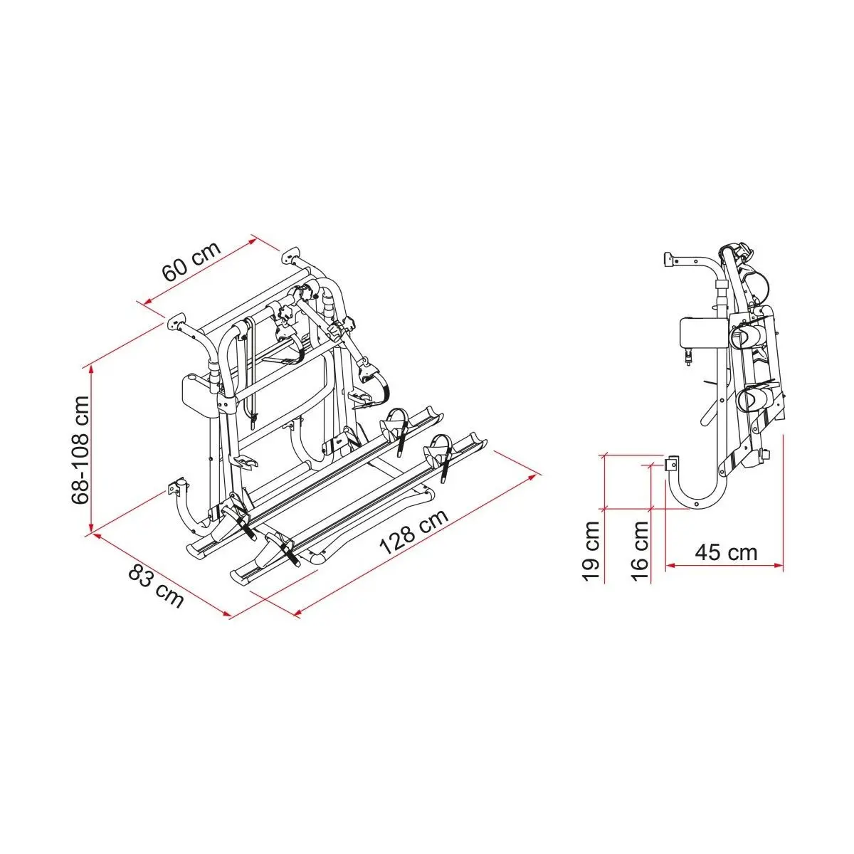 Nosič bicyklov Carry-Bike Lift 77 E-Bike