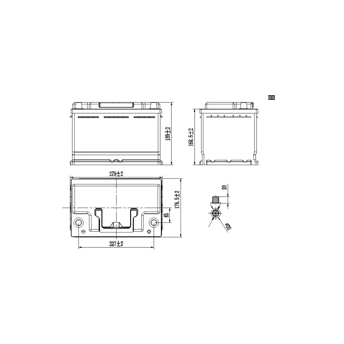 LiFePO4 batéria Li100BH6 - Podsedadlová batéria VW T6.1 / T6 / T5