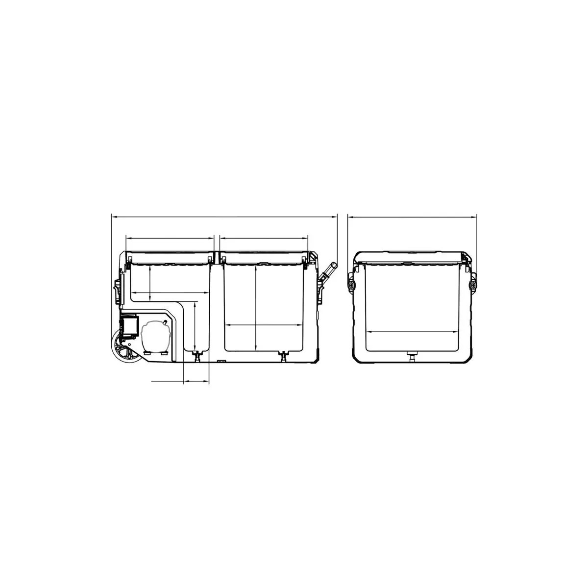 Chladiaci box kompresora Carbest DualCooler 72