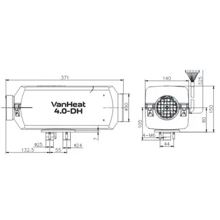 Parkovací ohrievač Carbest Diesel - 4 KW