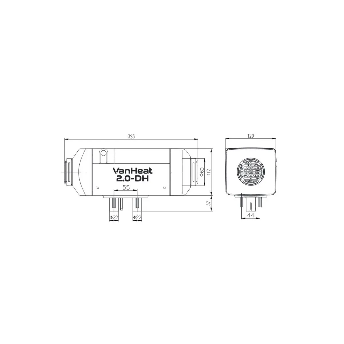Carbest VanHeat 2.0-DH Diesel parkovacie kúrenie - 2 kW