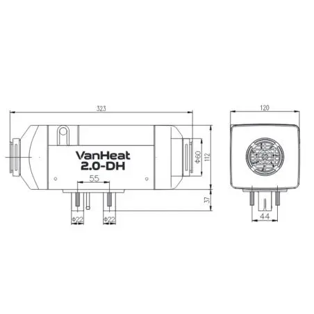 Carbest VanHeat 2.0-DH Diesel parkovacie kúrenie - 2 kW