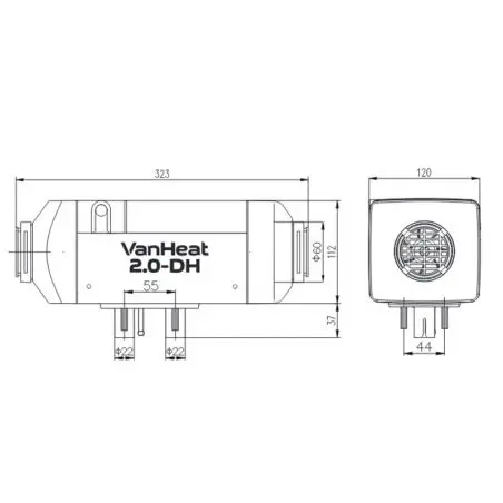 Carbest VanHeat 2.0-DH Diesel Standheizung - 2 kW