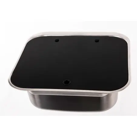 Spüle 1-teilige Glasabdeckung
