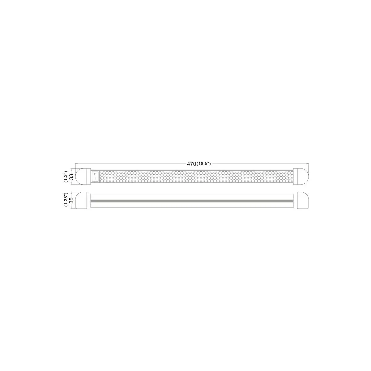 Linie de lumină LED 12V - 470mm